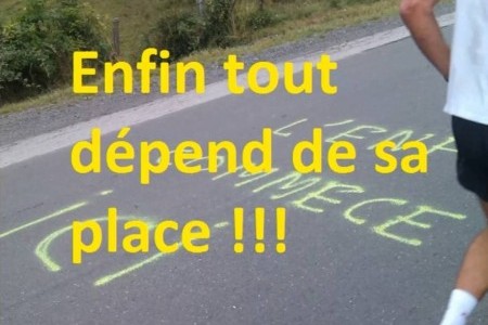 Une autre vision de la course… les bonnes places !